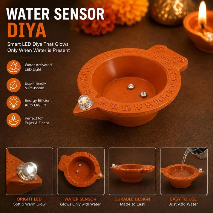 JalJyoti™ Water Sensor Diya (24 Diyas)